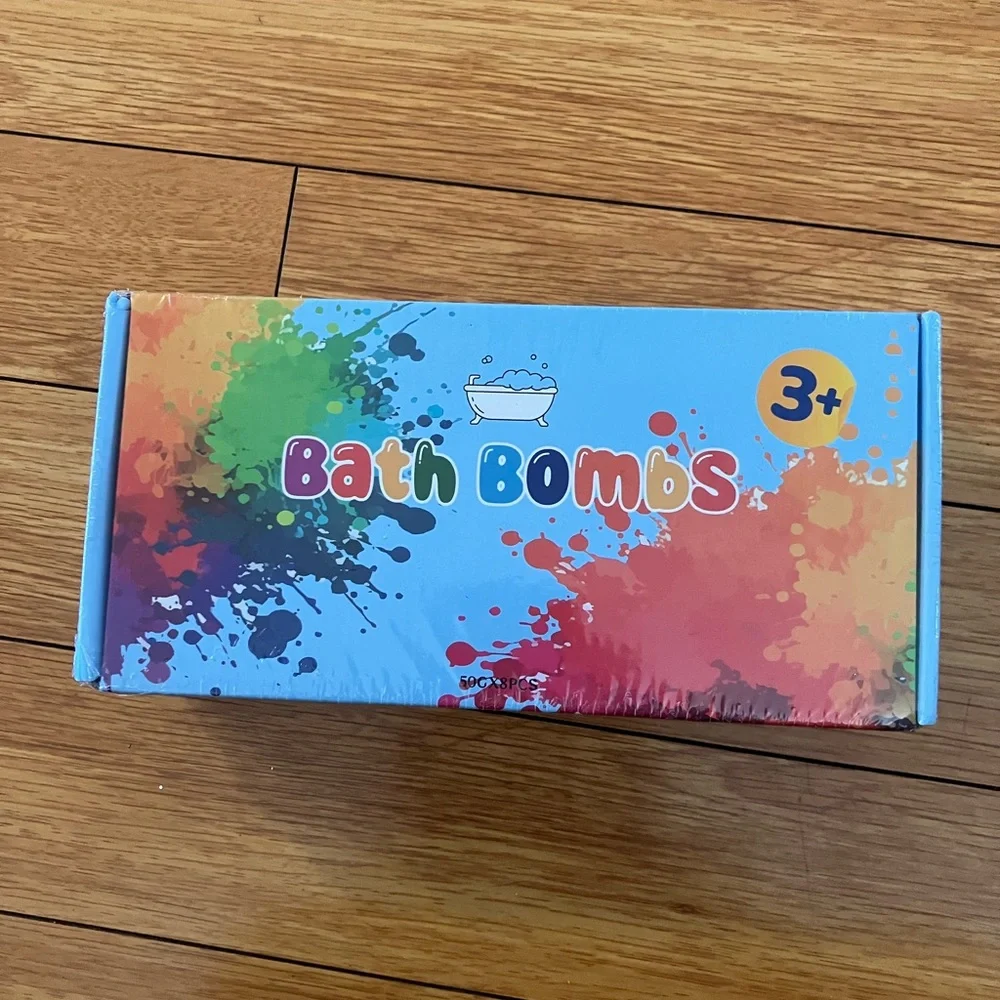 Bath Bombs Color Fizzies for Kids: 8 Pcs Scented Potion Bottles. SEALED PACKAGE